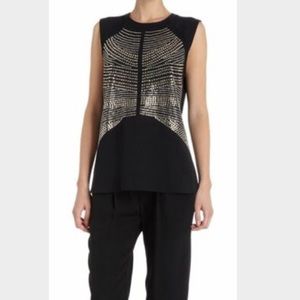 A.L.C. Studded Sleeveless Shell Tank Top